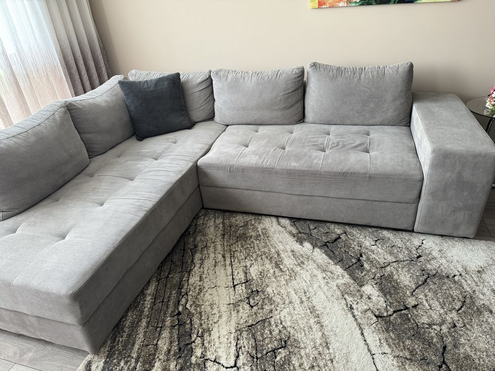 Разтегателен  ъглов диван