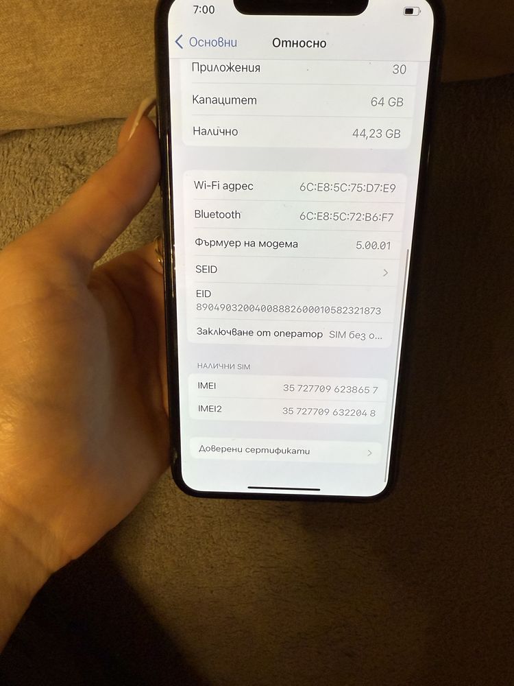 Iphone XS MAX 64 GB