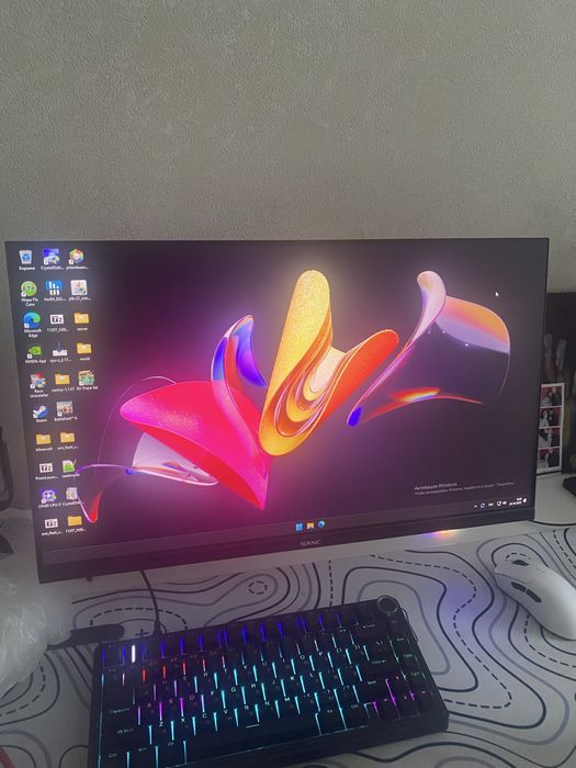 Монитор игровой 24” 1920х1080, 165герц вместе с кранштейном