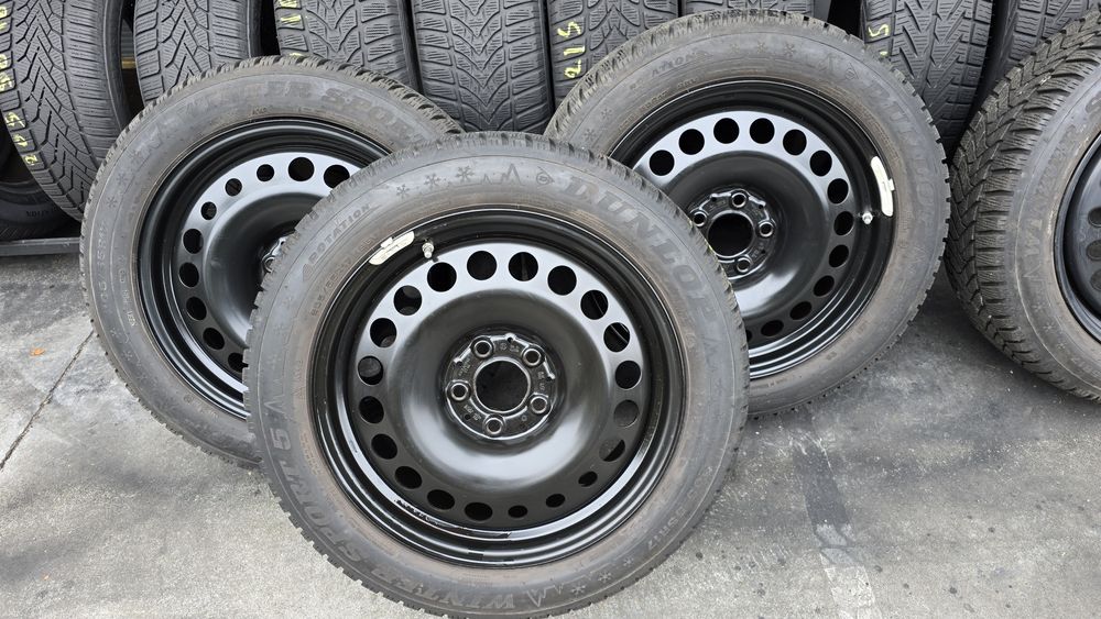 4 jante Mercedes cla 17 cu anvelope iarnă Dunlop 205/55/17