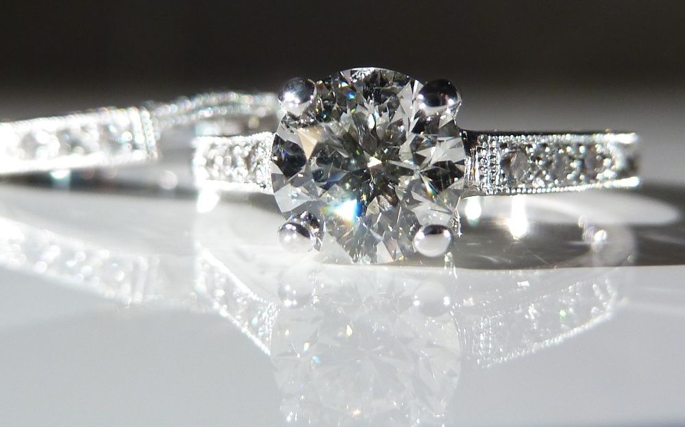 Inel logodna 18k Tacori 1.02ct diamante