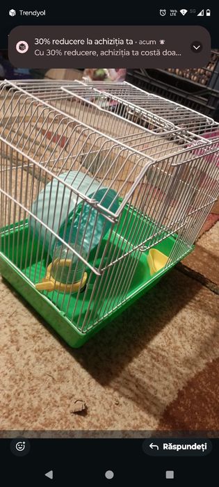 Cușcă hamster cu diferite accesorii