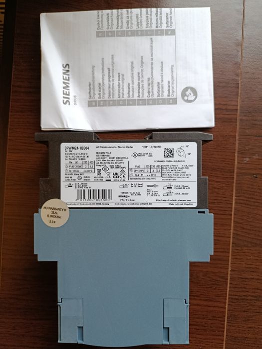 Soft starter Siemens Sirius