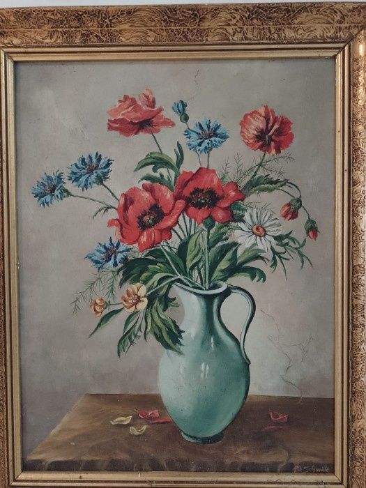 Tablou Lucrare  realizată în ulei semnată încadra