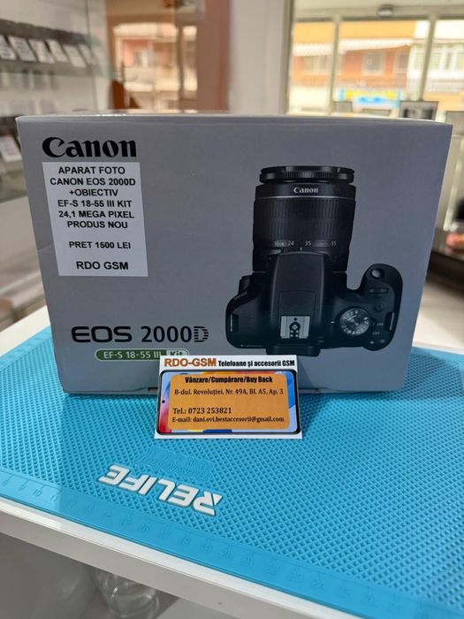 Aparat Foto Canon Eos 2000D Nou/Garantie