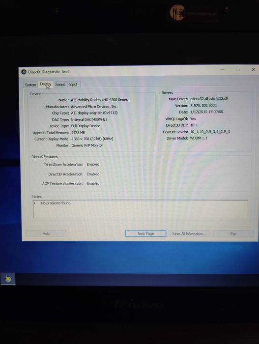 Laptop Lenovo G455