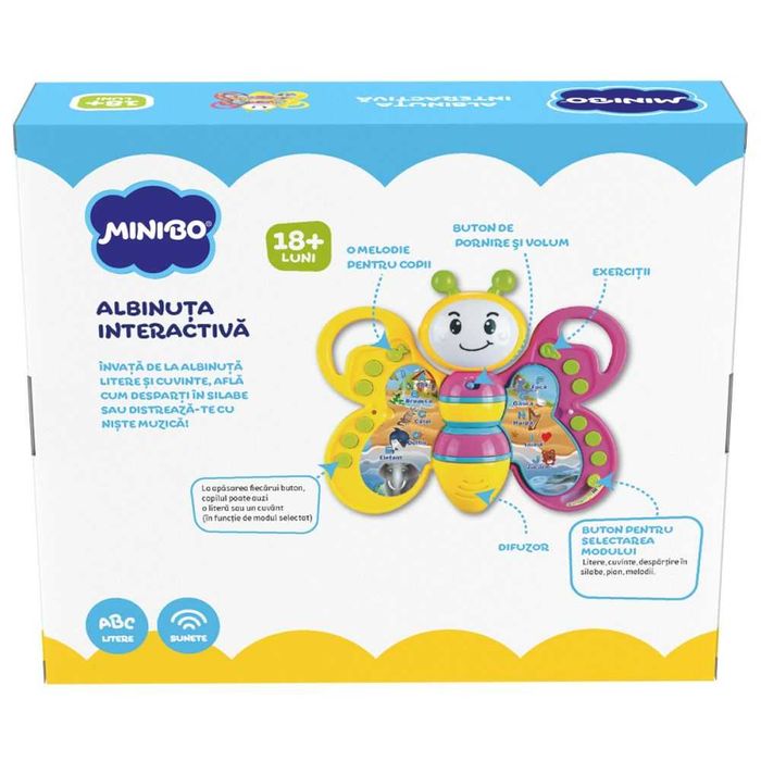 Jucarie bebelusi, Minibo, Albinuta Interactiva