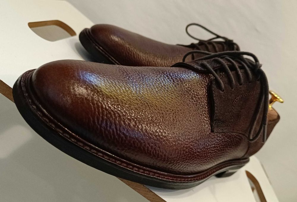 Pantofi derby de lux 42.5 43 Ambiorix piele naturala talpa Vibram