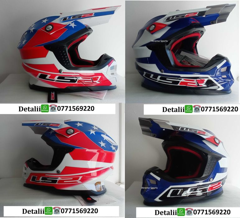 Casca downhill atv bicicleta cross ochelari manusi moto  enduro LS 2