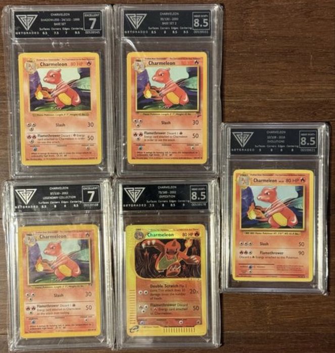 колекция Charmeleon GetGraded pokemon graded cards