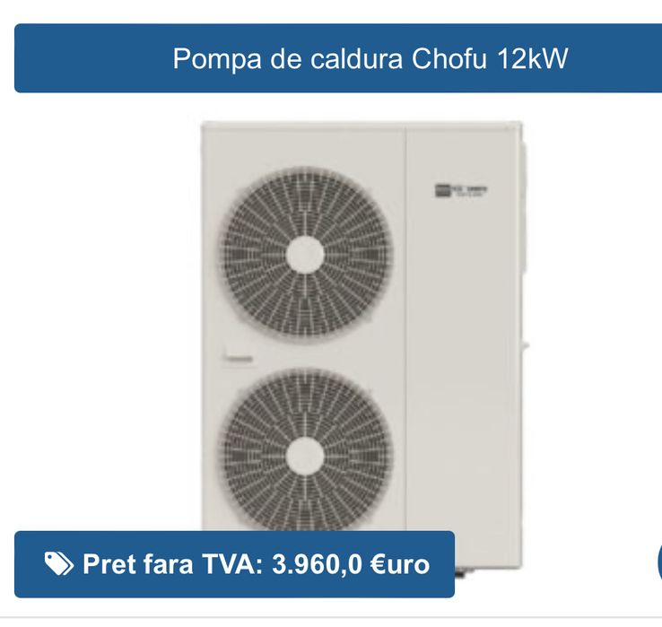 Pompe de caldura CHOFU cu inverter