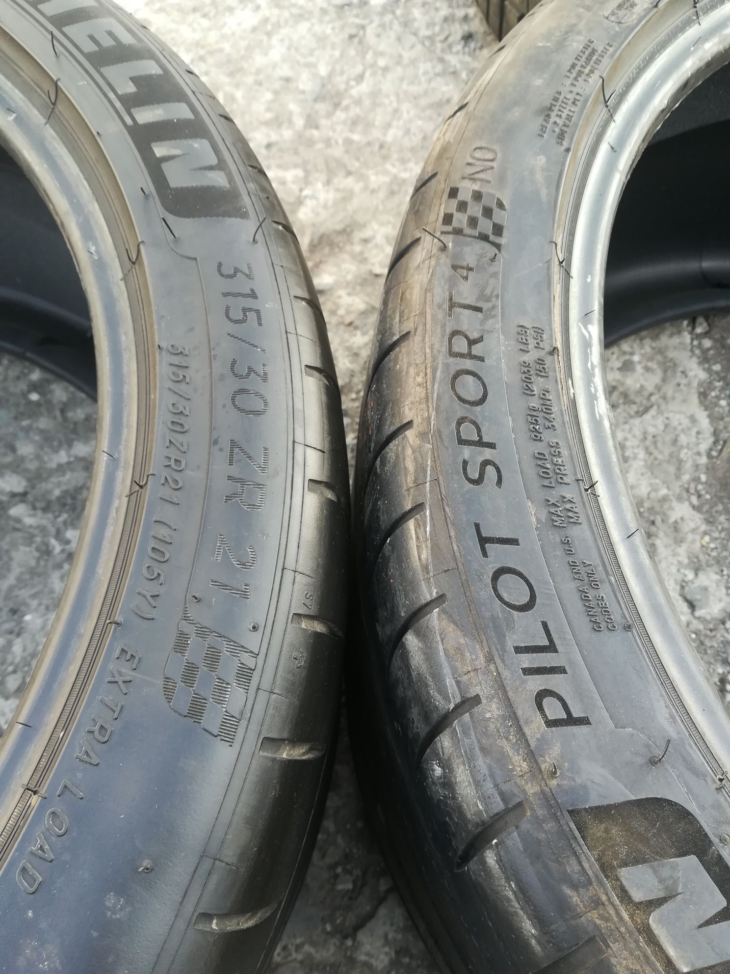 Michelin Pilot Sport 4. 2бр.315/30/21 дот2418