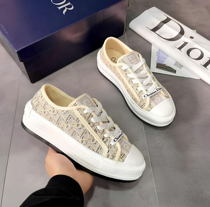 Дамски маратонки Dior Oblique (36-40) - Бежаво