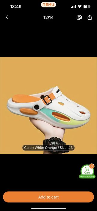 Papuci medicinali stil Crocs Literide 43 slapi clogs