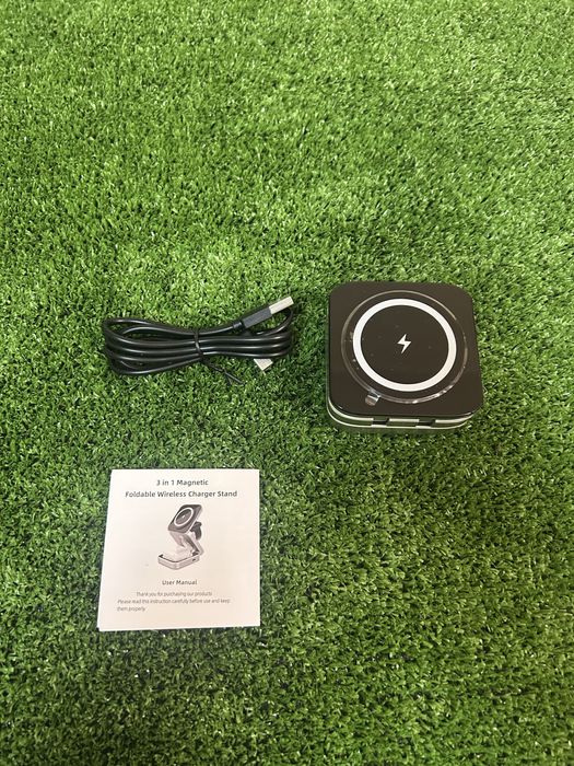 Incarcator wireless 3 in 1, incarcare rapida, 15W, simultan 3 produse