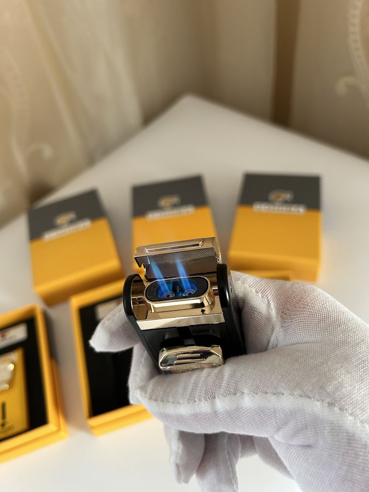 Запалка Cohiba с вградена резачка и пънч – 2 пламъка