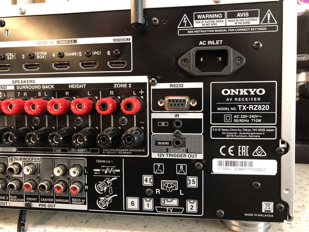 Onkyo TX-RZ820 Като ново