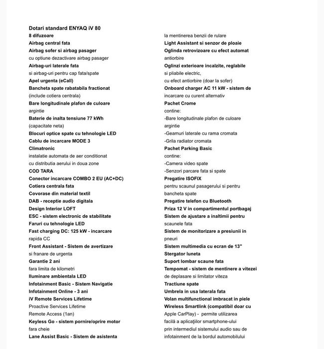 Skoda Eniaq iv80 nou full electric - pret redus Black Friday 7-17nov