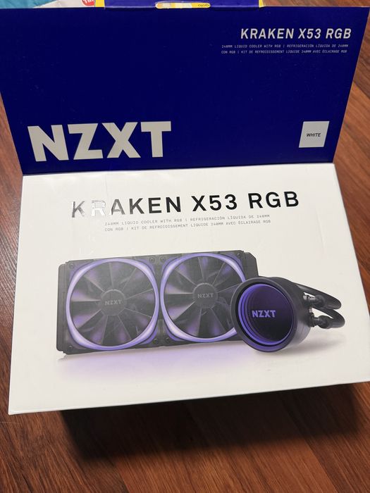 NZXT Kraken X53 RGB (240 мм) Бяло