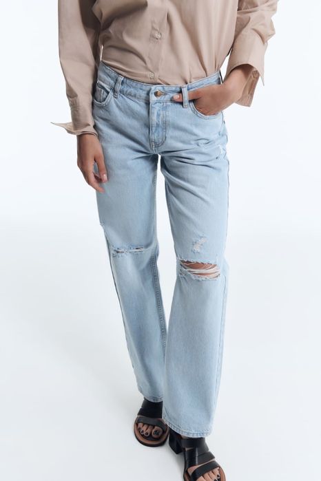 Нови дънки с етикет на zara , зара 36,38 и 40 размери