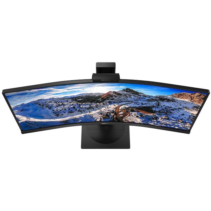 Монитор Philips 34", VA, Извит, Ultrawide QHD, DisplayPort, USB-C,