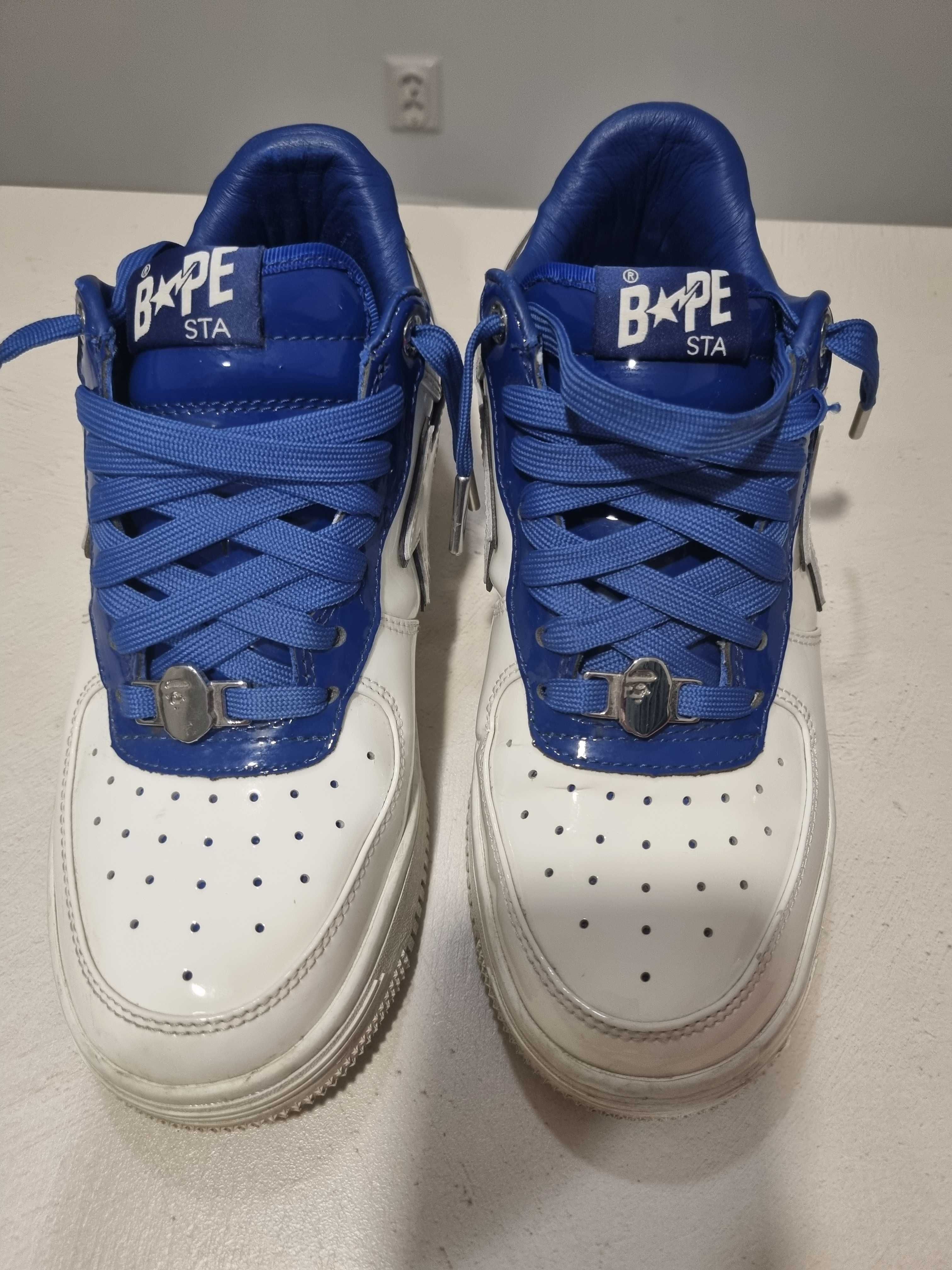 Pantofi Bape White Blue