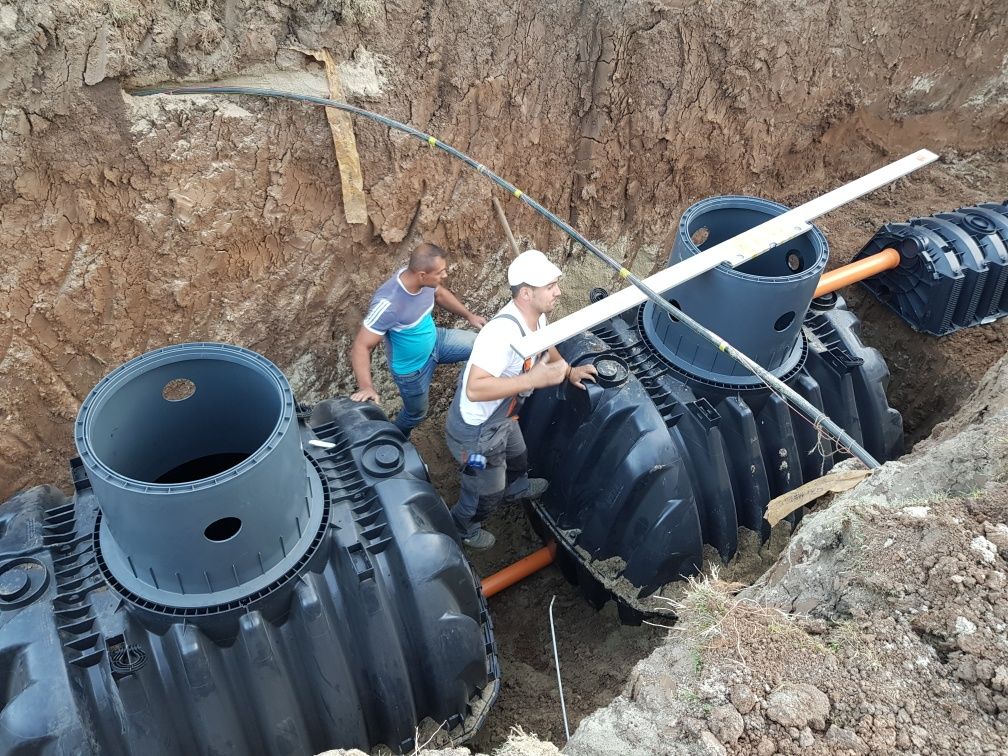 Sistem de drenaj si colectare ape pluviale