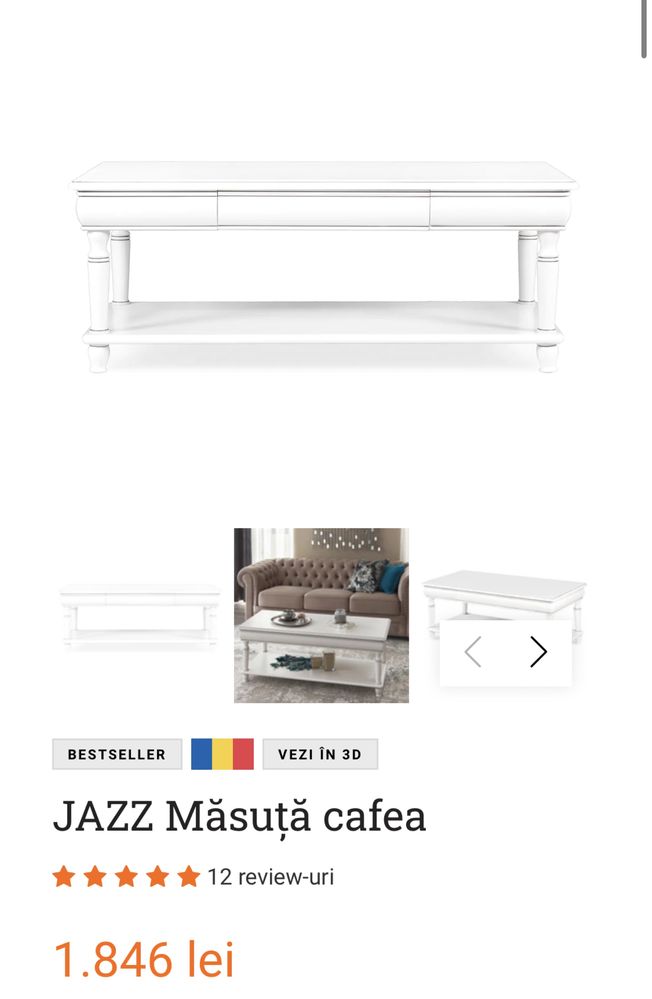 Masuta Cafea colectia Jazz Mobexpert