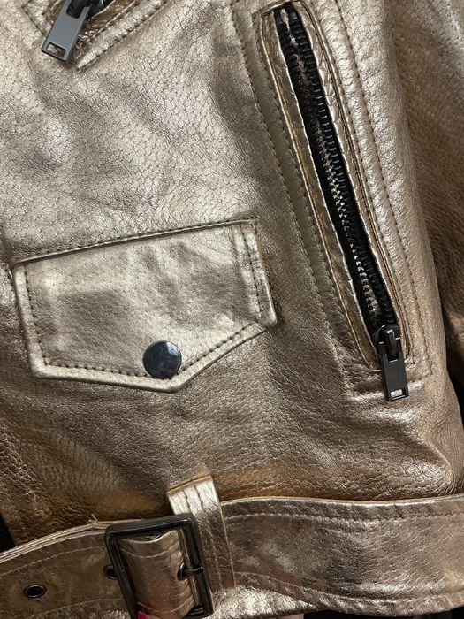 Яке естествена кожа Zara розово злато