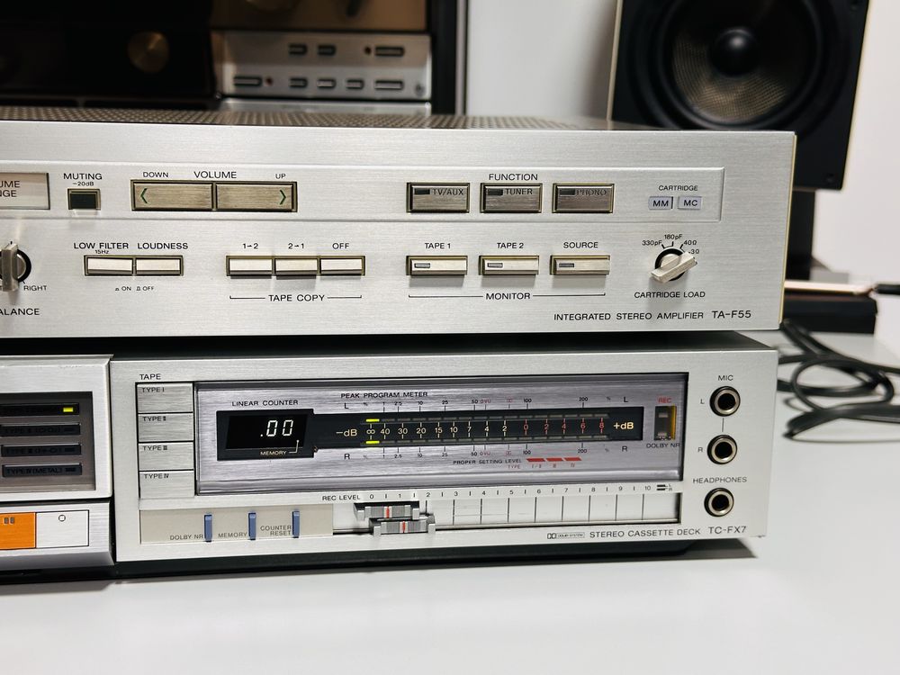 Amplificator audio slim SONY TA-F55,MM/MC,sunet foarte bun,65W/canal