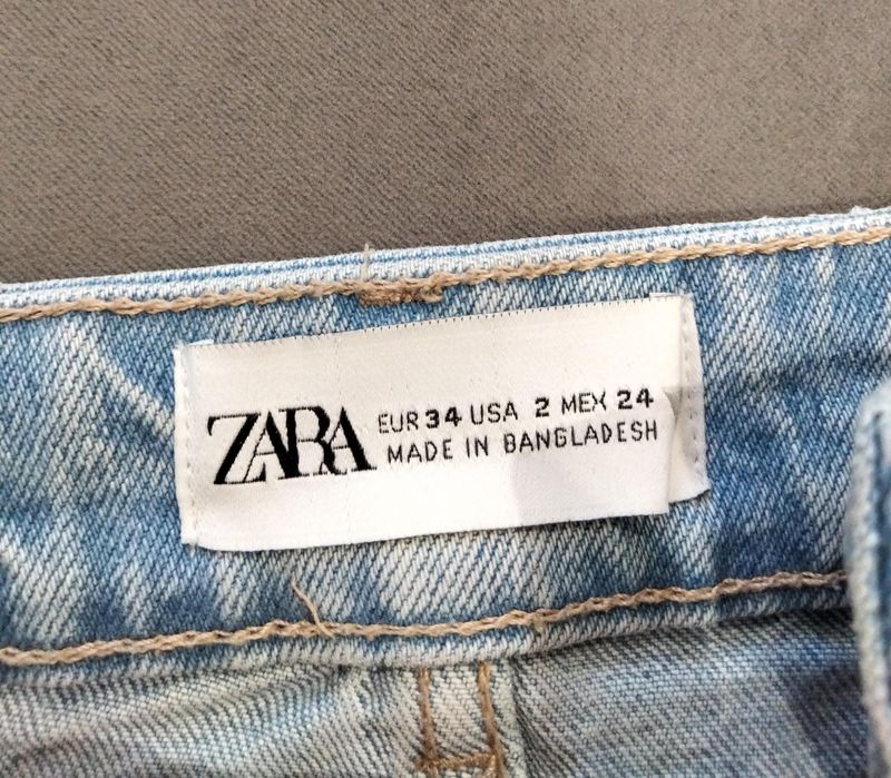 Дънкови къси гащи Zara