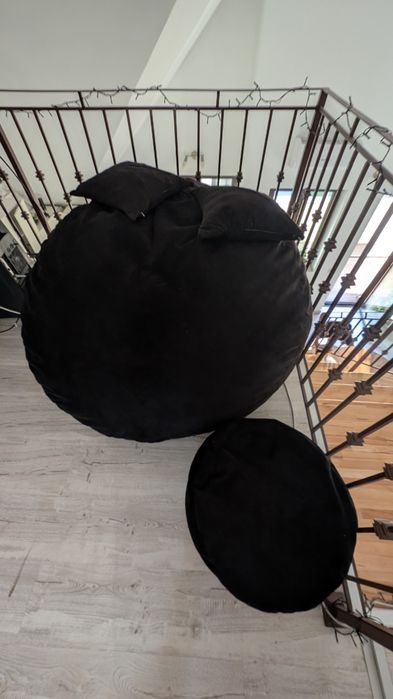 Bean Bag Fotoliu Textil Perne si Otoman