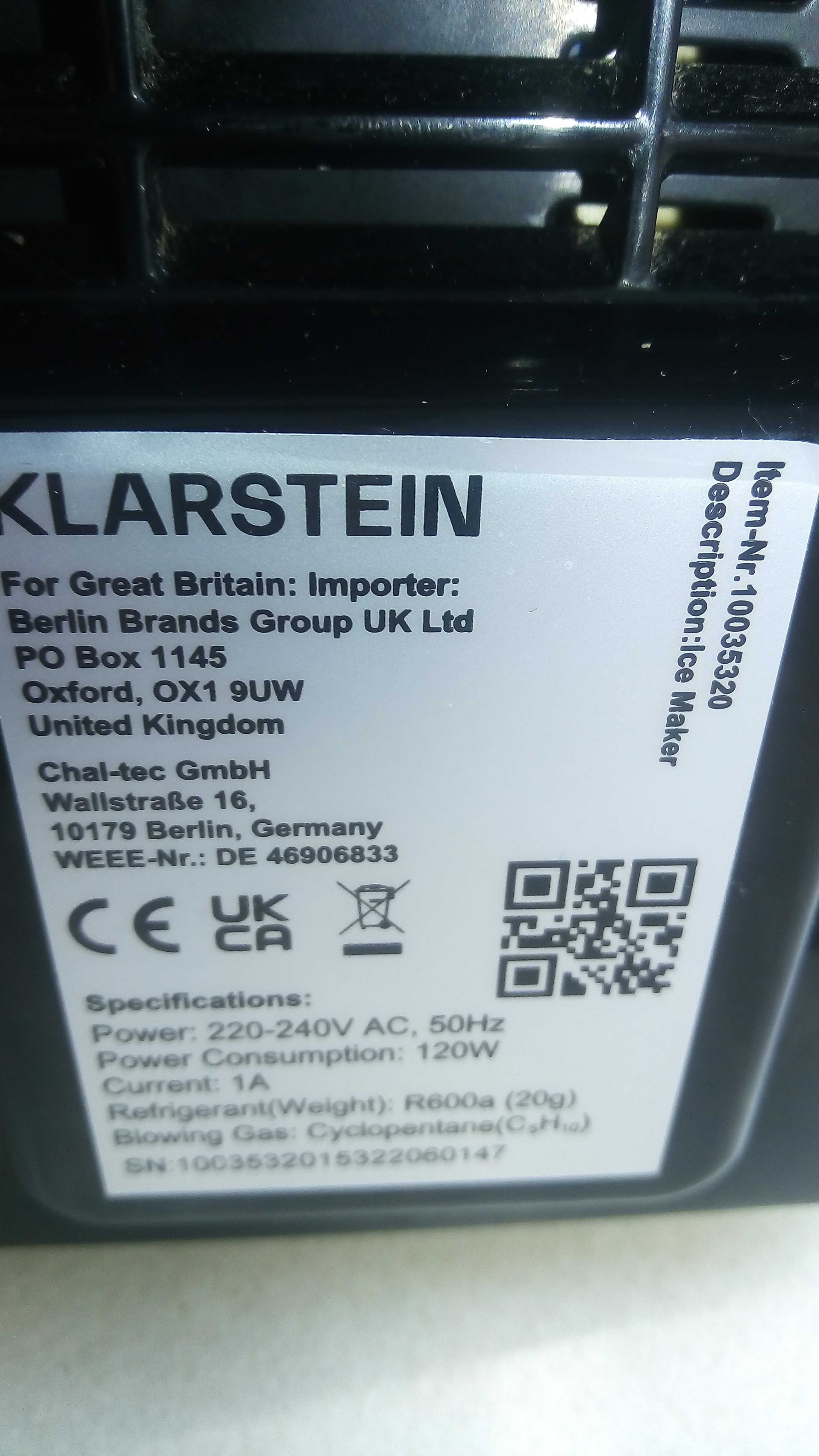 Ледогенератор Klarstein