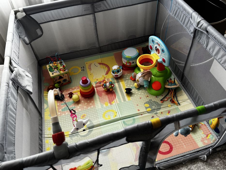 Tarc joaca copii 120x120 gri .