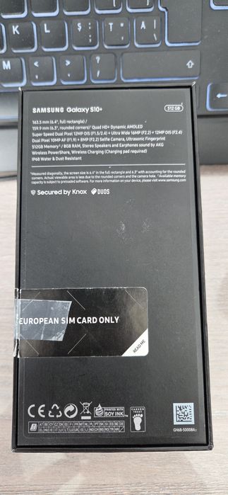 Galaxy S10 Plus Dual Sim, Ceramic Black, 512 GB