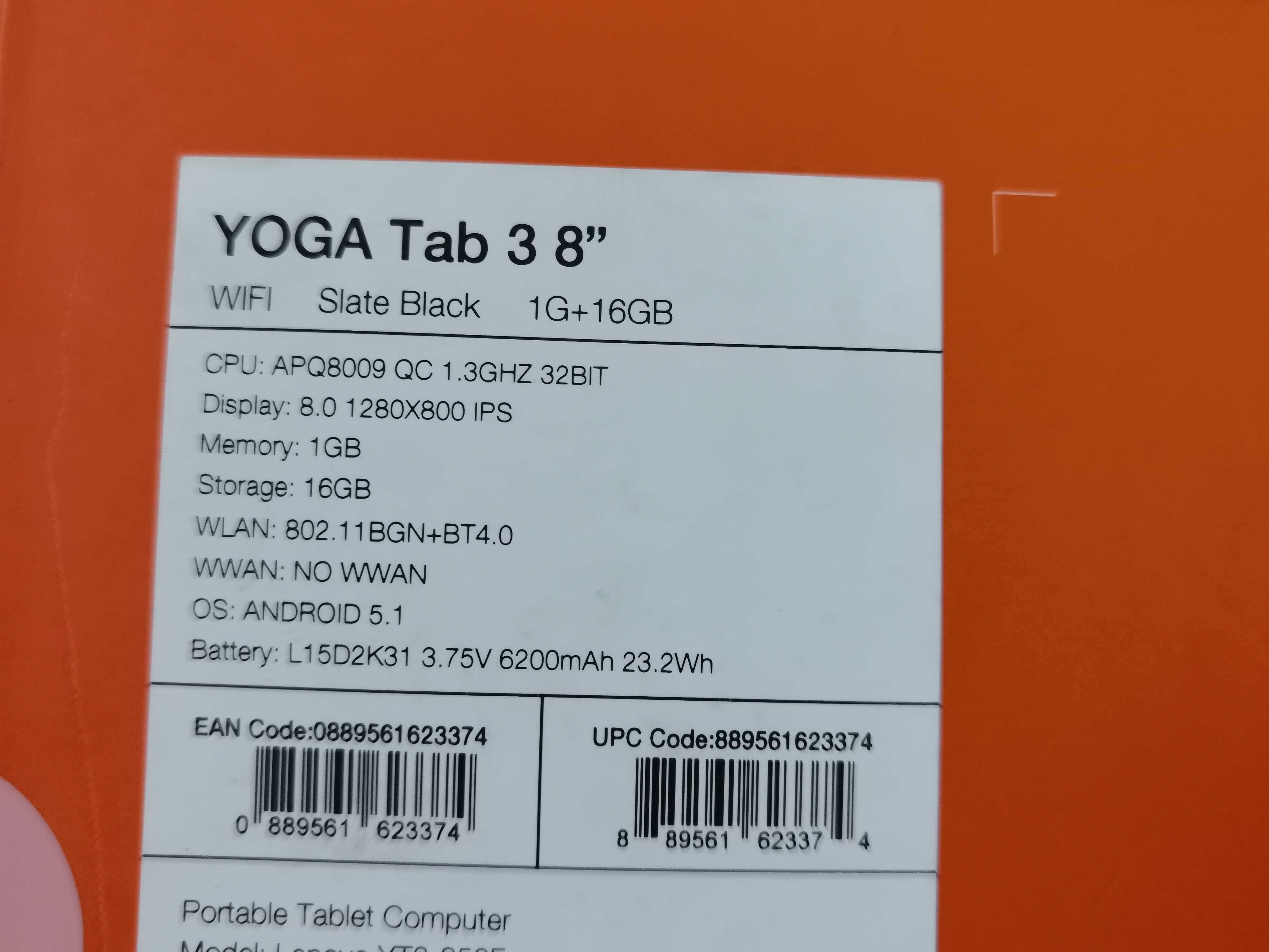 Таблет Lenovo Yoga Tab 3