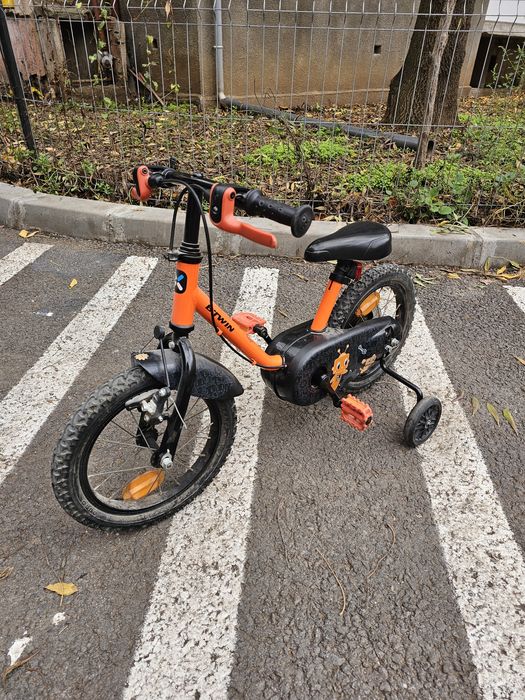 Bicicleta de copii 3-5 ani Robot Btwin, roți 14 inch