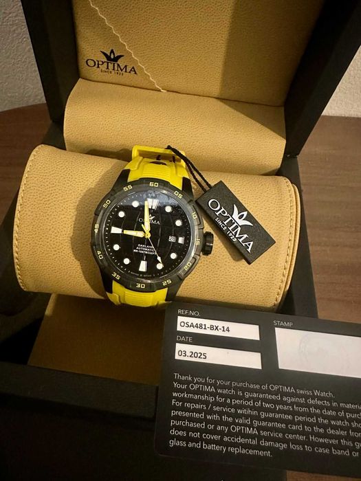 Ceas automatic Optima Oakland nou cutie + garantie