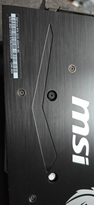 NVIDIA GeForce MSI RTX 2070 Armor 8gb GARANTIE