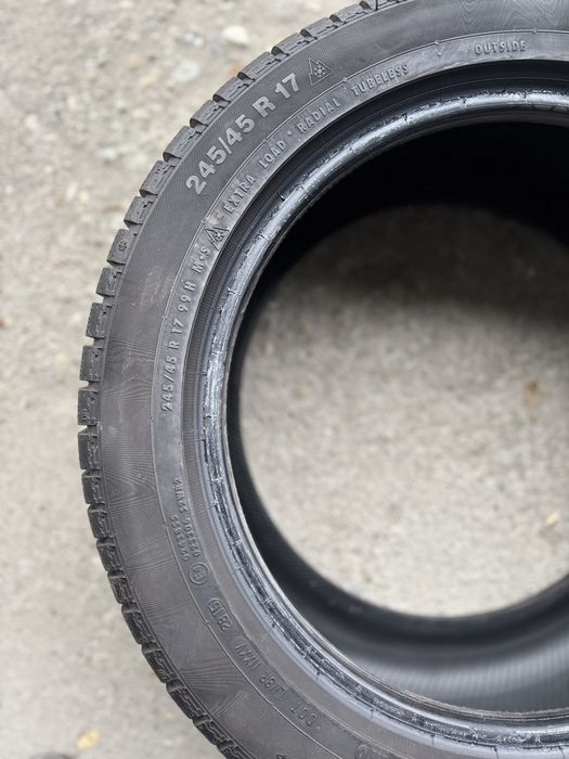 245/45/17 M+S, CONTINENTAL , profil impecabil