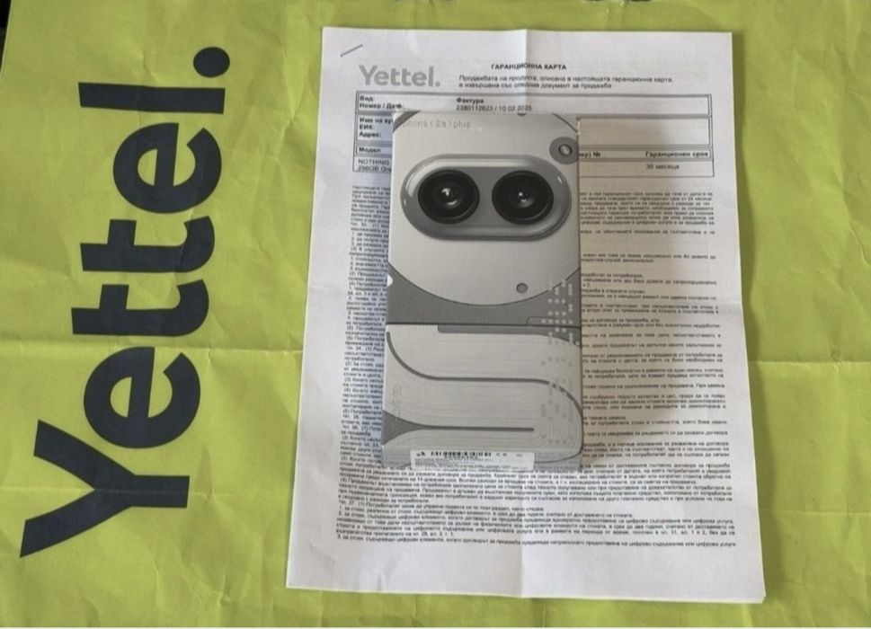 КАТО НОВ 256GB Nothing Phone 2A Plus 5G Гаранция Yettel 2028 Grey