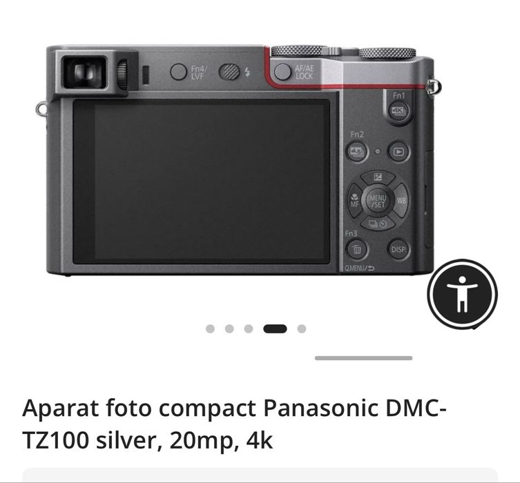 Camera foto Panasonic TZ100 senzor mare 1 inch, Leica 25-250mm