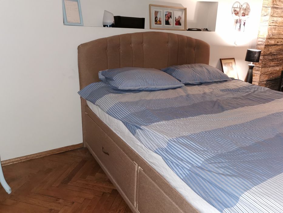 Спалня легло 160х200 ТЕД перфектно състояние с шкафчета