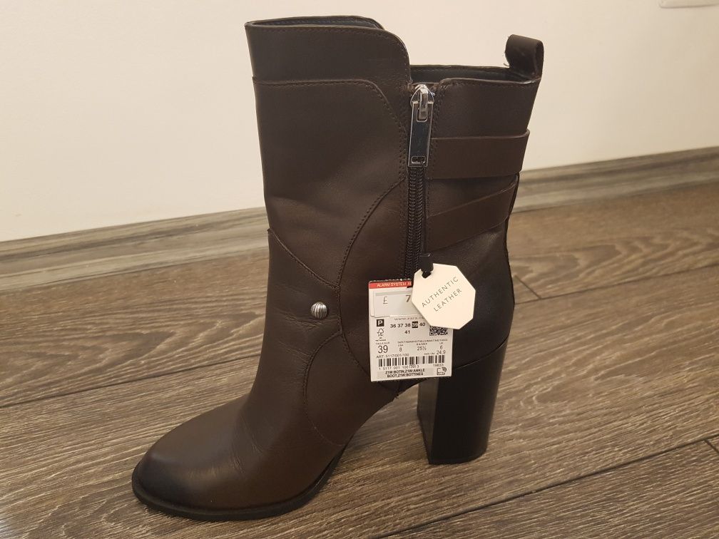 Botine piele Zara noi