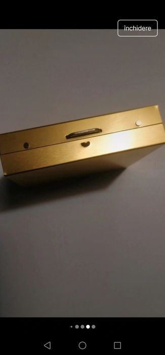 Set de joc de 5 zaruri premium de alama, nou în cutie