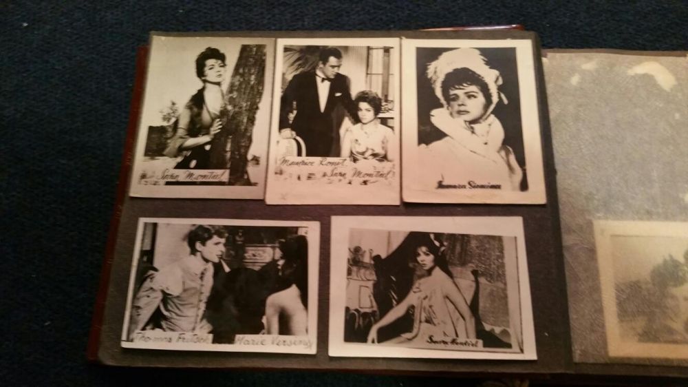 Album foto vintage cu actori Elvis, Sophia Loren,etc anii 50