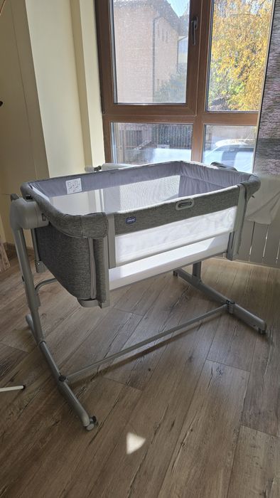 Бебешка мини кошара с падаща страна Chicco - Next 2 Me Magic Evo