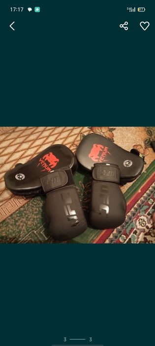 Боксёрские перчатки и лапы дёшево