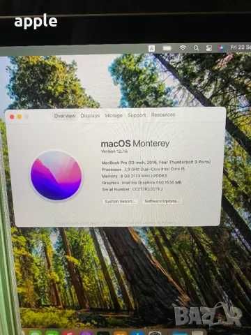 13" Core i5 MacBook Pro A1706 Touch/Mid-2016/-8GB/256GB