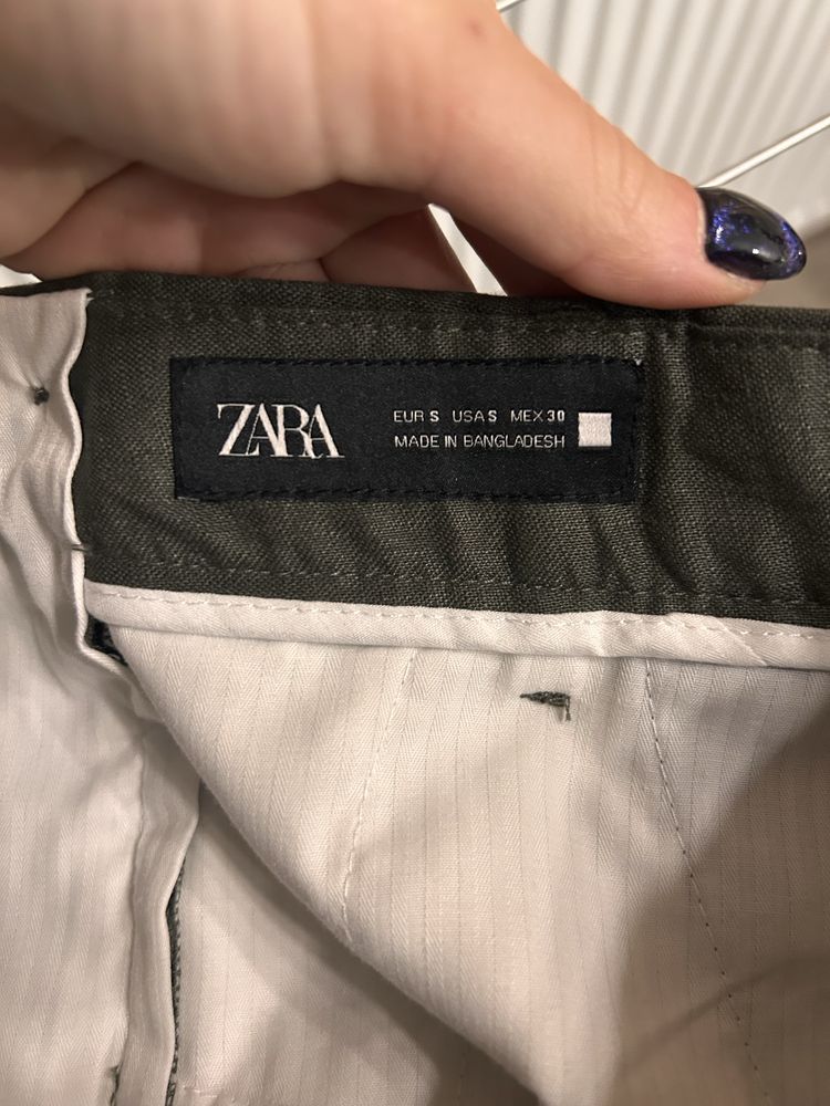 Мъжки ленени къси гащи Zara